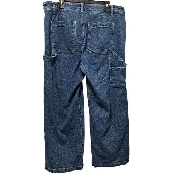 Torrid High Rise Carpenter Classic Denim Feel The Fit Plus Size 18R Coal Mine - Picture 4 of 13